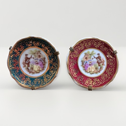 Pair vintage limoges miniature - pair,