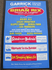 The Brian Rix Theatre Of Laughter, Garrick Theatre Original Poster ca 1967