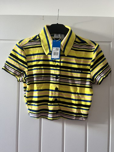 Adidas yellow stripe towel - yellow,