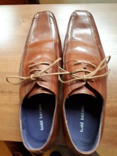VINTAGE TODD BARNES TAN FORMAL SHOE = SIZE 10 = HARDLY WORN