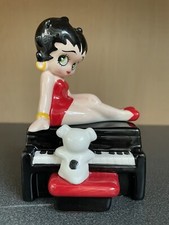 NEW OFFICIAL BETTY BOOP PIANO CRUET SET SALT & PEPPER MAGNETIC NEW BOXED 20109