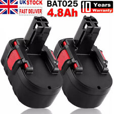 2X Battery For Bosch BAT025 BAT026 BAT160 GSB 18VE-2 GSR PSB PSR 18V 4.8Ah Ni-MH