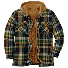 Men's Long-Sleeved Plaid Shirt