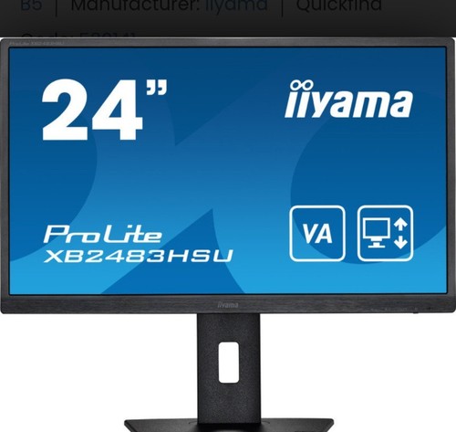 Iiyama xb2483hsu monitor - iiyama,
