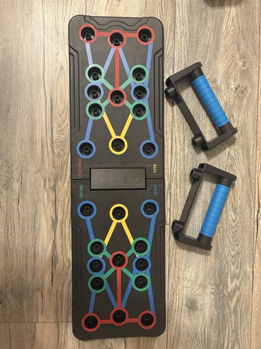 Collapsible push board with - up,