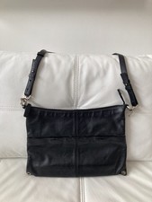Agnes b Leather Shoulder Bag Black