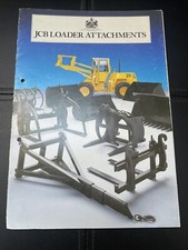 JCB LOADER ATTACHMENTS - BROCHURE / SPECIFICATIONS SALES - UK MARKET