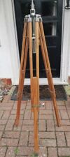 TEAK  WOODEN TRIPOD STANDS FOR STRAND THEATRE LIGHTS: PATT 23, 23N, 123, 223 ETC