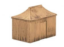 Wills SS35 Pagoda Building Corrugated Iron Hut '00' Plastic Kit 2nd Class Post