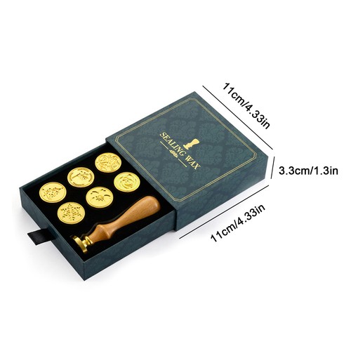 Wax seal stamp kit - kit, vintage