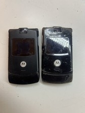 2x Motorola V3 Flip Black Mobile Phone  not Tested sold as faulty