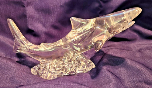 Waterford crystal shark - , 5”