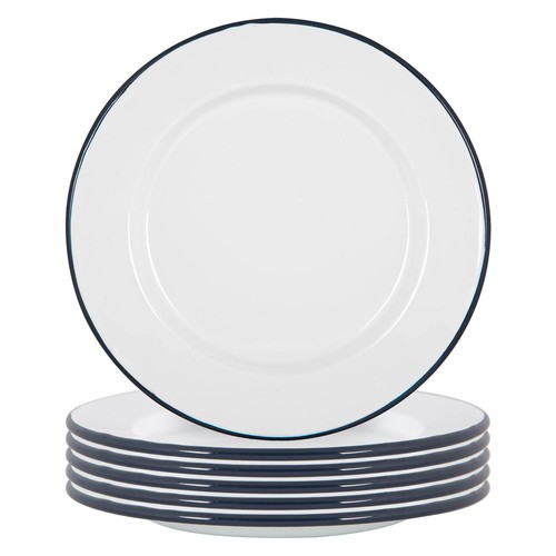 White enamel dinner - white,