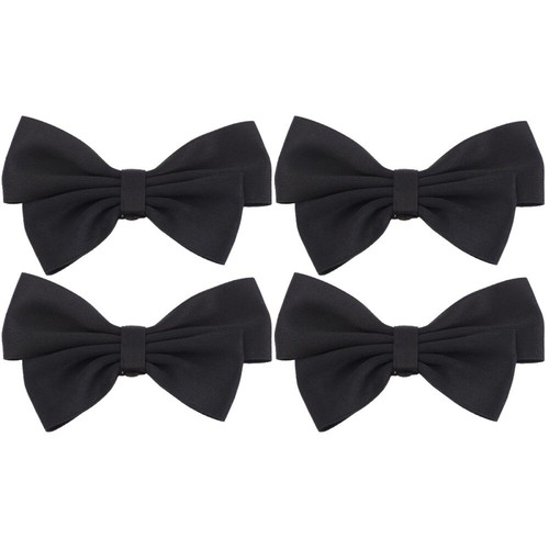 Pairs ladies black shoe bow - 2,