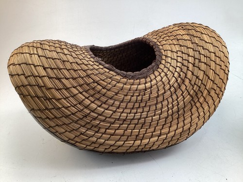 Signed rustic pottery - 9”,