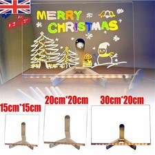 LED Note Board with Colors, Acrylic Dry Erase Board with 7 Pens for Home 3 Size