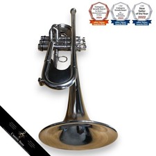 Taylor Chicago II B Silver Satin Trumpet w/Mouthpiece Protector