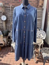 TU TIERED DENIM COTTON DRESS SIZE 20