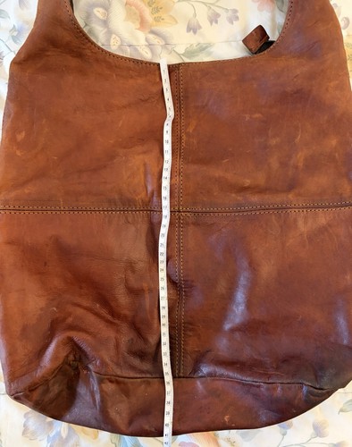 Vintage genuine leather bucket - genuine,