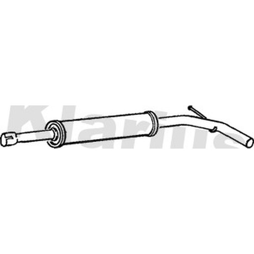 Centre exhaust box silencer - exhaust,