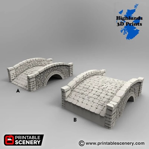 Stone footbridge scatter - stone,