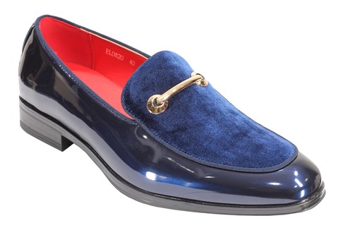 Men patent leather velvet - men's,