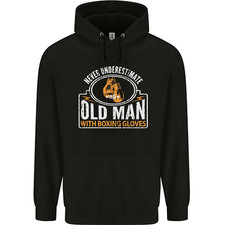 An Old Man With Boxing Gloves
