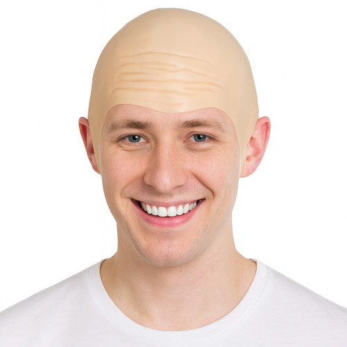 Latex bald cap realistic skin - latex,