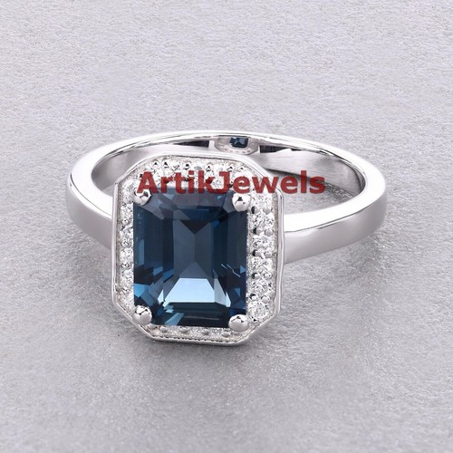 Natural london blue topaz - london,