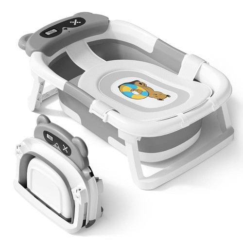 Foldable baby bath tub newborn - baby,