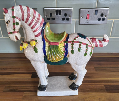 Chinese horse statue tall - chinese,