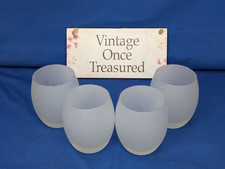 4 x Frosted White STEMLESS