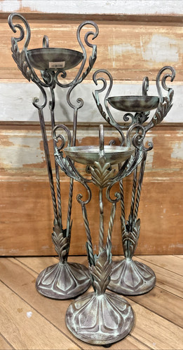 Iron pillar candle - pillar, holders