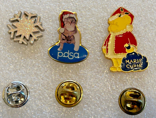 Charity enamel pin badges - charity,