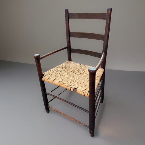 Antique american ladder back - american,
