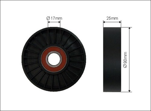 New tensioner pulley - tensioner, v-ribbed