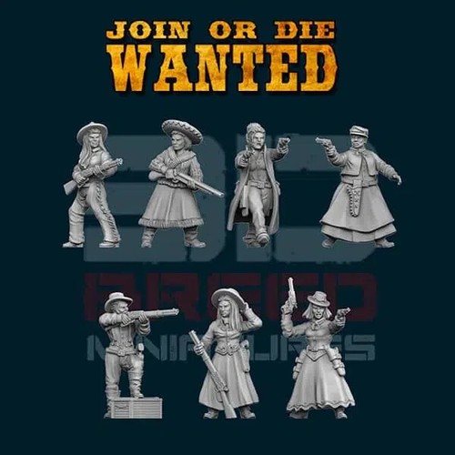 32mm wild west figures - 32mm,