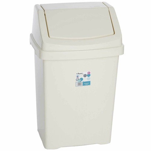 Plastic swing top bin - plastic, 5l