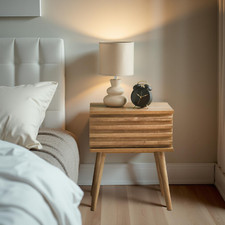Wooden Nightstand Bedside