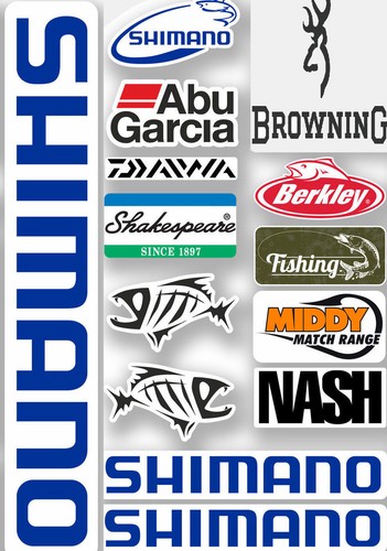 Fishing stickers tackle - fishing, box