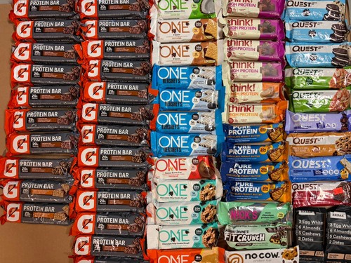 Lot high protein bars - of,