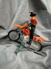 Hot Wheels Mattel 2002 Push And Go Stunt Motorbike