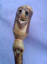 Unusual Hand Crafted 36" Wooden Walking Stick