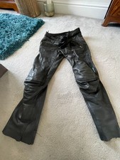HALVARSSONS.C PANTS WATERPROOF MENS LEATHER MOTORBIKE TROUSER-SIZE EU50UK33"