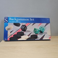 Backgammon Set - Wooden Pieces - Perfect Condition! WHSmith