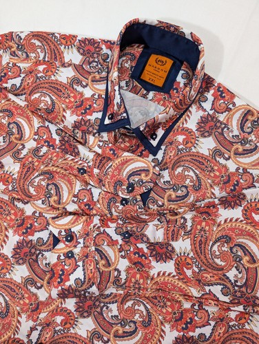 Mens loud shirt floral paisley - loud,
