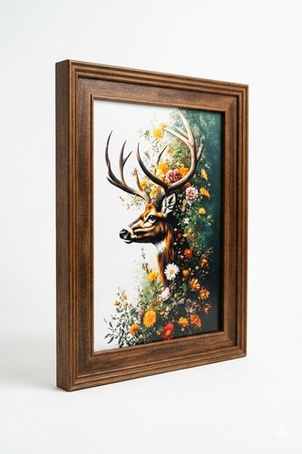 Botanical forest stag - forest, art