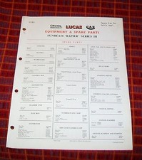 SUNBEAM RAPIER SERIES III