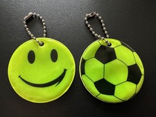 2 x Hi Vis Reflective Keyring