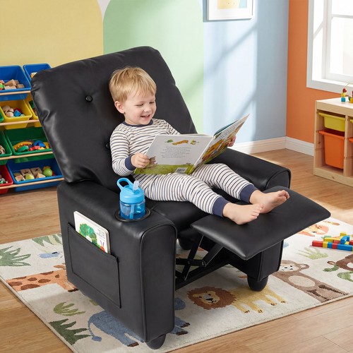 Kids recliner chair - pu, leather